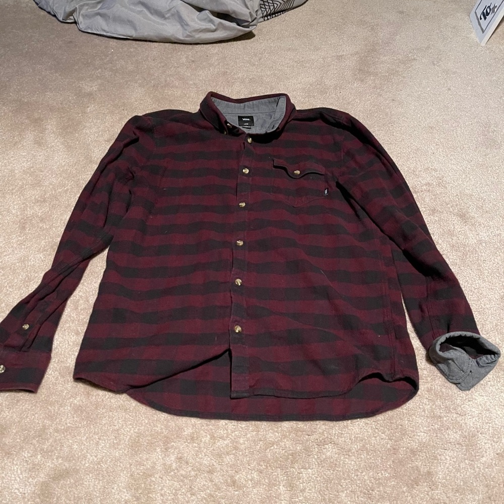 Vans flannel button down
